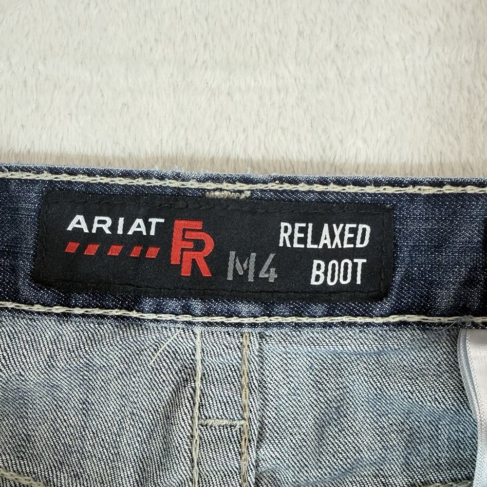 ARIAT M4 FR Flame Resistant Work Jeans Men's 34X31 Relaxed Boot CAT 2 Blue - Picture 6 of 14